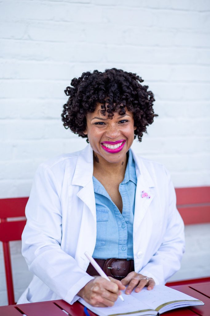 Janelle, nurse and health educator, sharing menstrual wellness tips