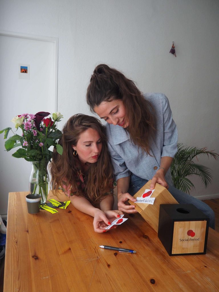 Social Period e.V. founders Undine and Katja, the faces behind the organization