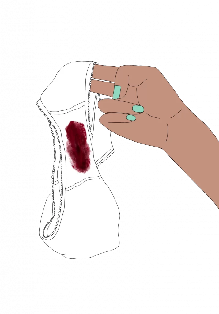Historic depiction of menstrual taboo in religious tradition